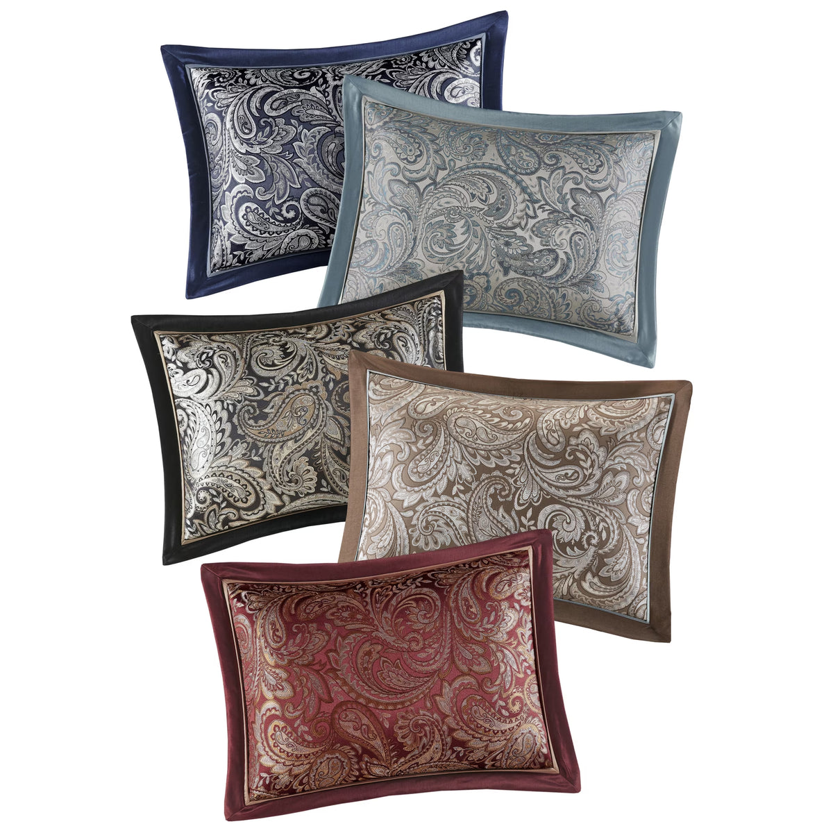 Bedding Sets 12 Piece Comforter Set with Cotton Bed Sheets Blue/Brown Cal King,Bed Sets