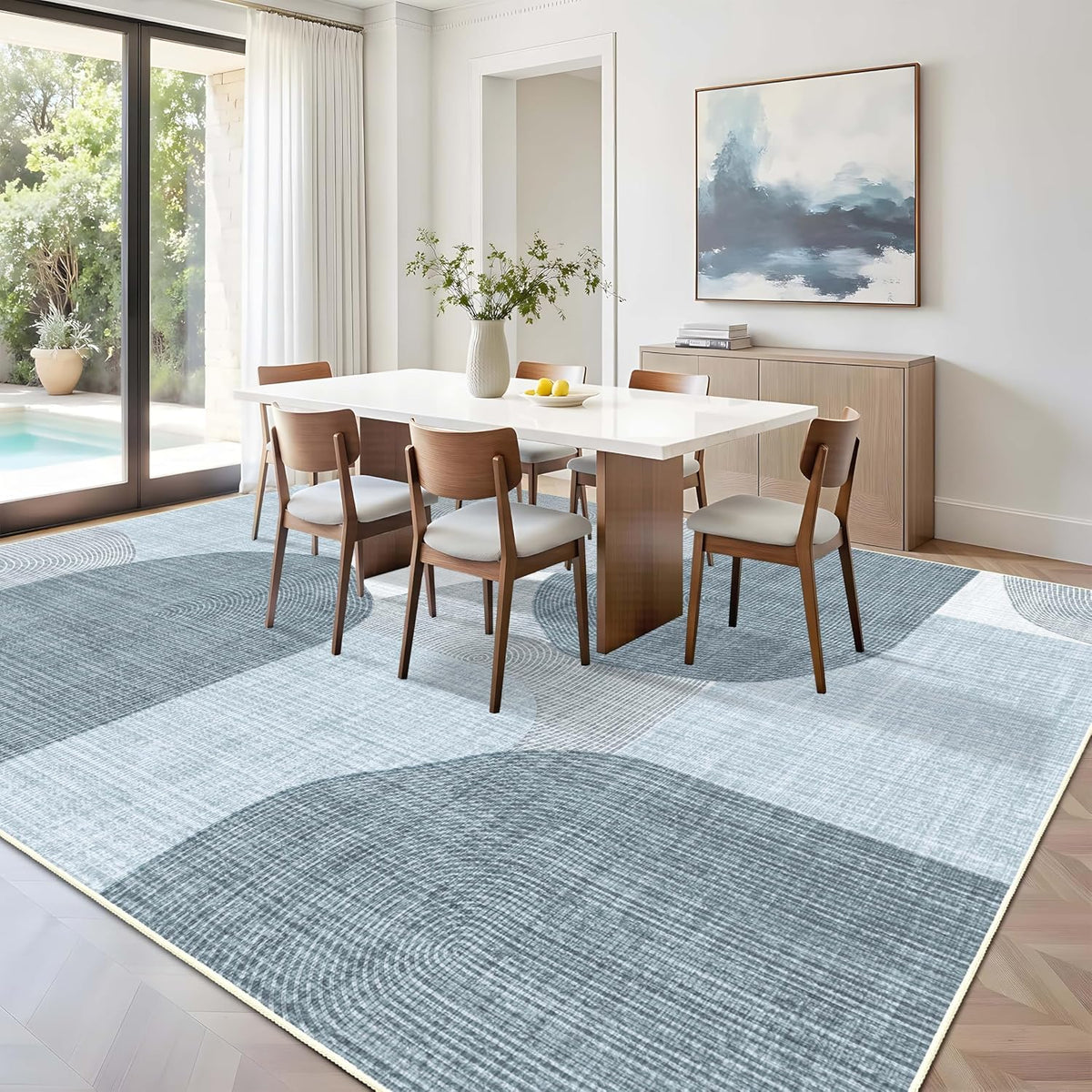 Large Modern Area Rugs 8X10 Washable Rug for Living Room Bedroom