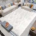 6.7X10 Faux Sheepskin Rug, Area Rug, Fur Rug for Living Room, Fluffy Washable Rug for Bedroom, Nursery, Furry Rug, Large Rug, White Fluffy Rug, Rectangle