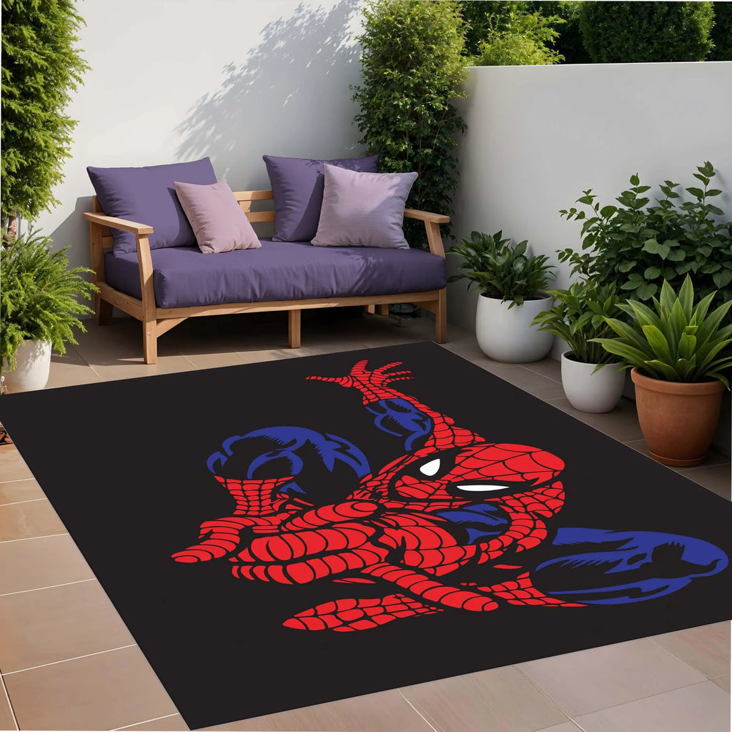 Kids Room Rug, Spider Men Rug, Avenger Rug, Spider Man Rug, Super Hero Rug, Soft Rug, Custom Name Rug, Washable Rug,
