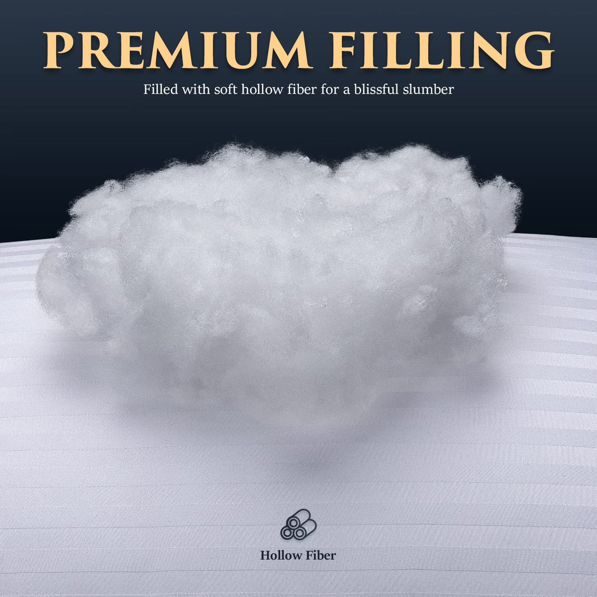 Bed Pillows for Sleeping King Size with Cotton Cooling Cover, Pillows for Bed, 2-Pack