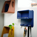Floating Wall Shelf, Magnetic Key Holder