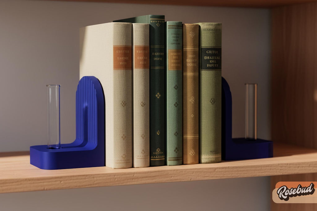 Ribbed Modern Bookend, Book Lover Gift, Bookshelf Decor, Book Club Gifts, Bookish Library Decor, Bookworm, Reading Challenge, Book Nook